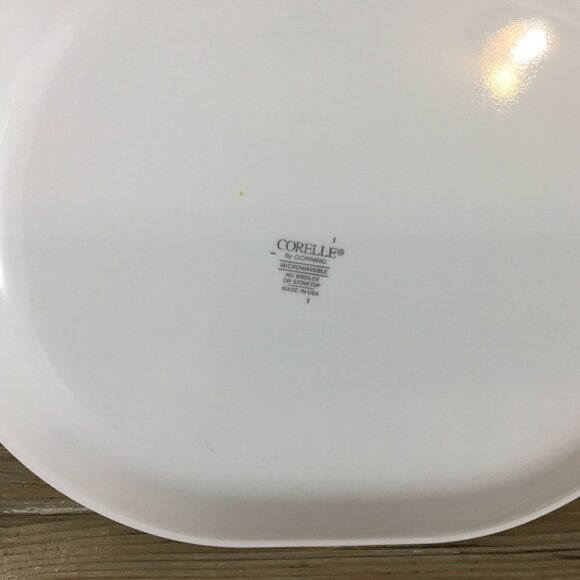 Corelle Friendship Oval Platter 12 1/4" Blue Floral Pattern - Picture 4 of 9